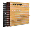 One Side Laminated Slat Wall Panels of MDF Saltwall Panel Board for Shop Display