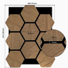 Acoustic Slat Wall Panel Hook Sound Proof Polyester Fiber Hexagon Wood Fiber Polyester MDF Louvers