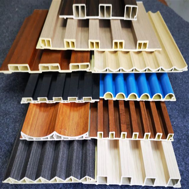 Home Decoration Materials 3D Fluted Decorative Paneling WPC Wallboard PVC Panels WPC Wall Panel